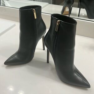 ASOS Design - Black High Heel Sock Boots